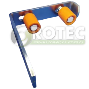 Guia superior para portão de correr com 2 roletes
