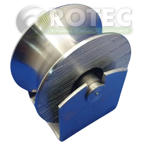 Roldana canal U tubo 3/4" com suporte pressão
