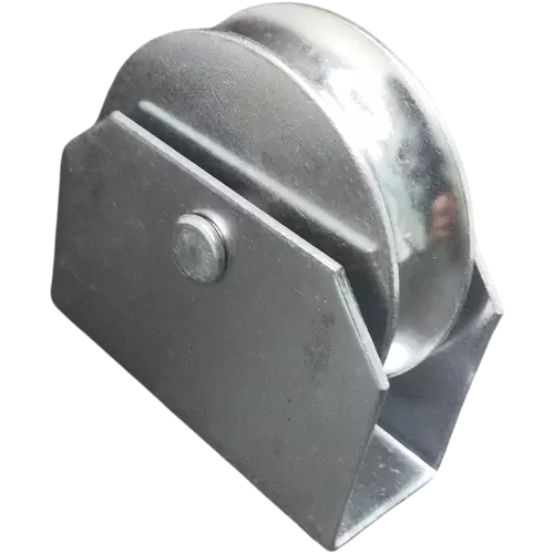 Roldana para ferro redondo 5/8" com suporte